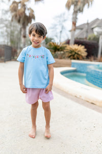 Boys Fishing Lures Embroidered Short Set