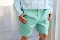 Opal/ Blue Plaid Destin Dress Shirt
