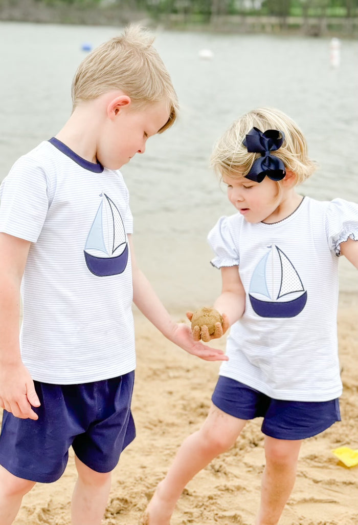 St. Augustine Sailboat Boy Short Set