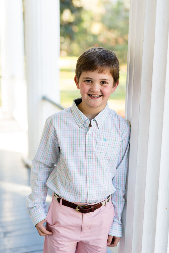 Coastal Plaid Destin Dress Shirt