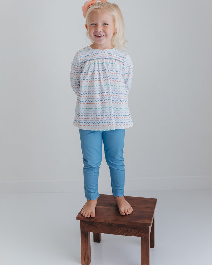 Girls Waves Pant Set