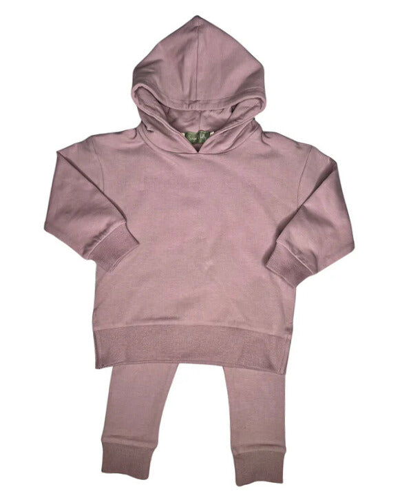 Girls Purple Hoodie Leggings Set
