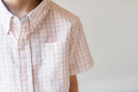 Pink Salt and Fog Short Sleeve Destin Dress Shirt