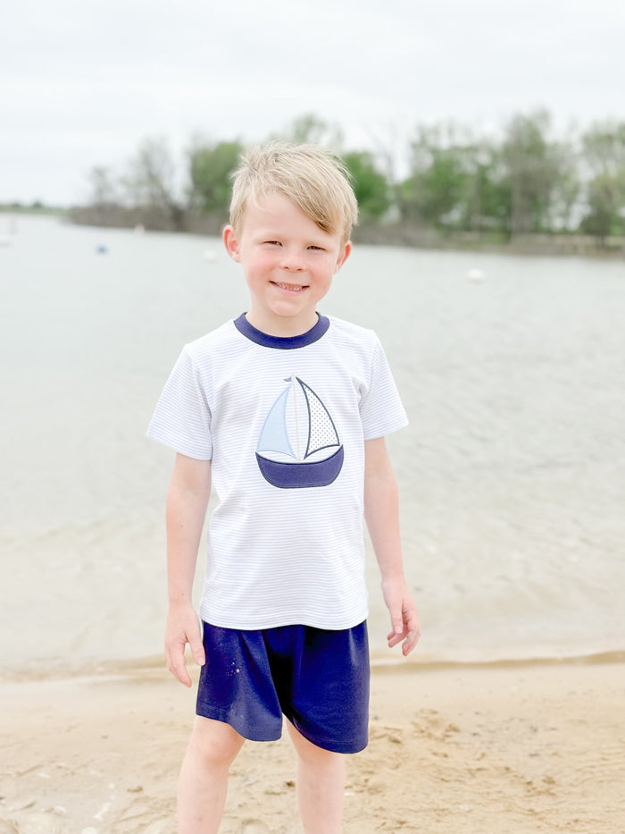 St. Augustine Sailboat Boy Short Set
