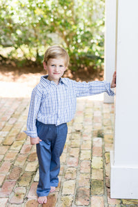 Blue and Gray Combo Destin Dress Shirt