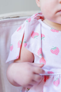 Girls Strawberry Bow Bubble