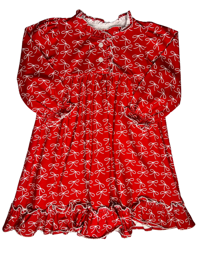 Girls Molly Bow Christmas Morning Dress