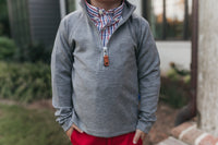 Andes Quarter Zip Lightweight Heather Gray Pullover