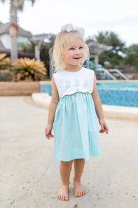 Girls Sailboat Applique Dress
