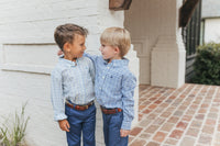 Blue and Green Destin Dress Shirt