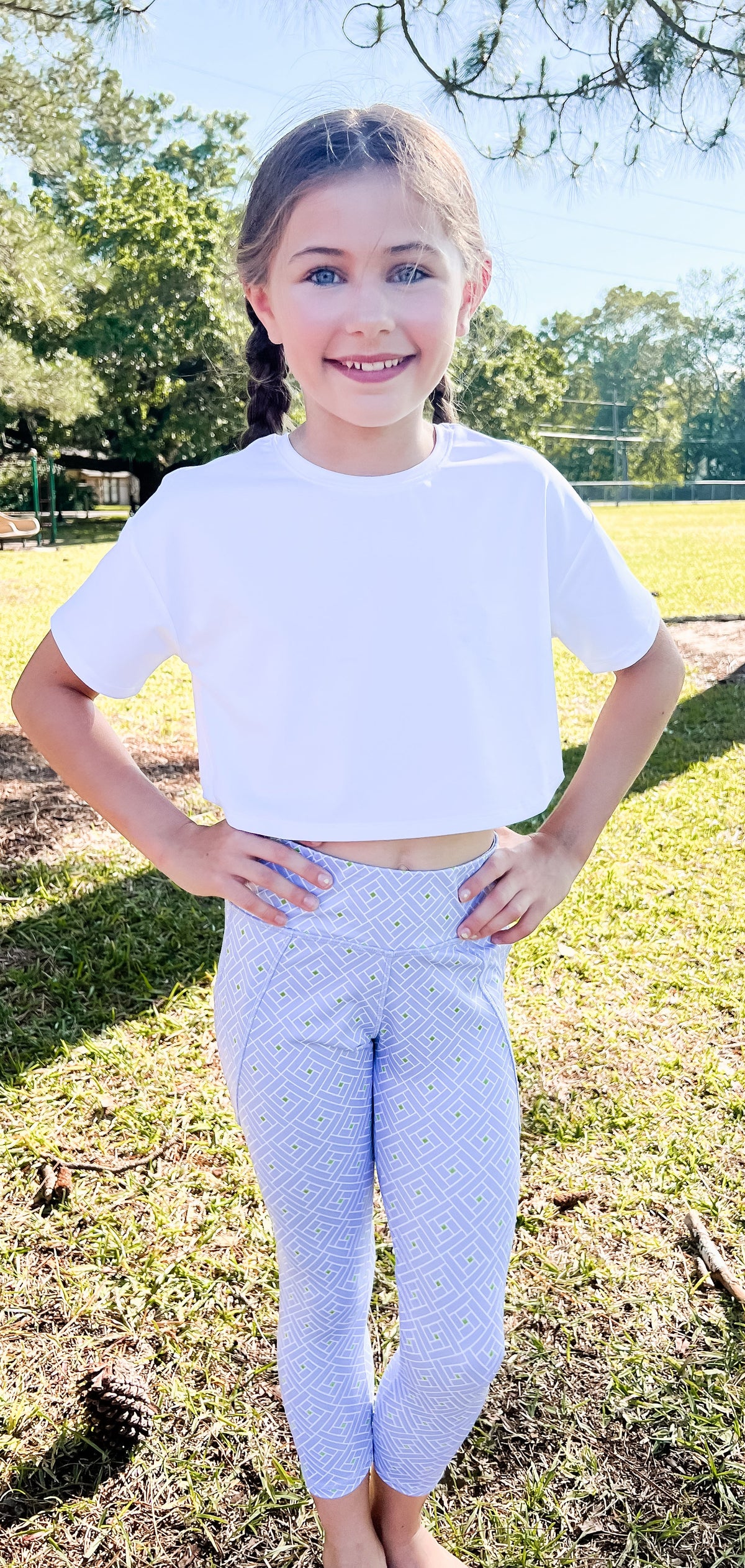 White Cropped Top
