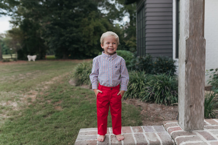 Red, White and Blue Destin Dress Shirt