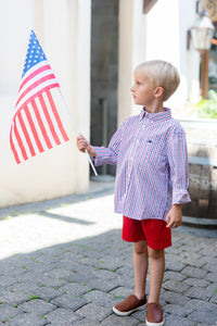 Red, White and Blue Destin Dress Shirt
