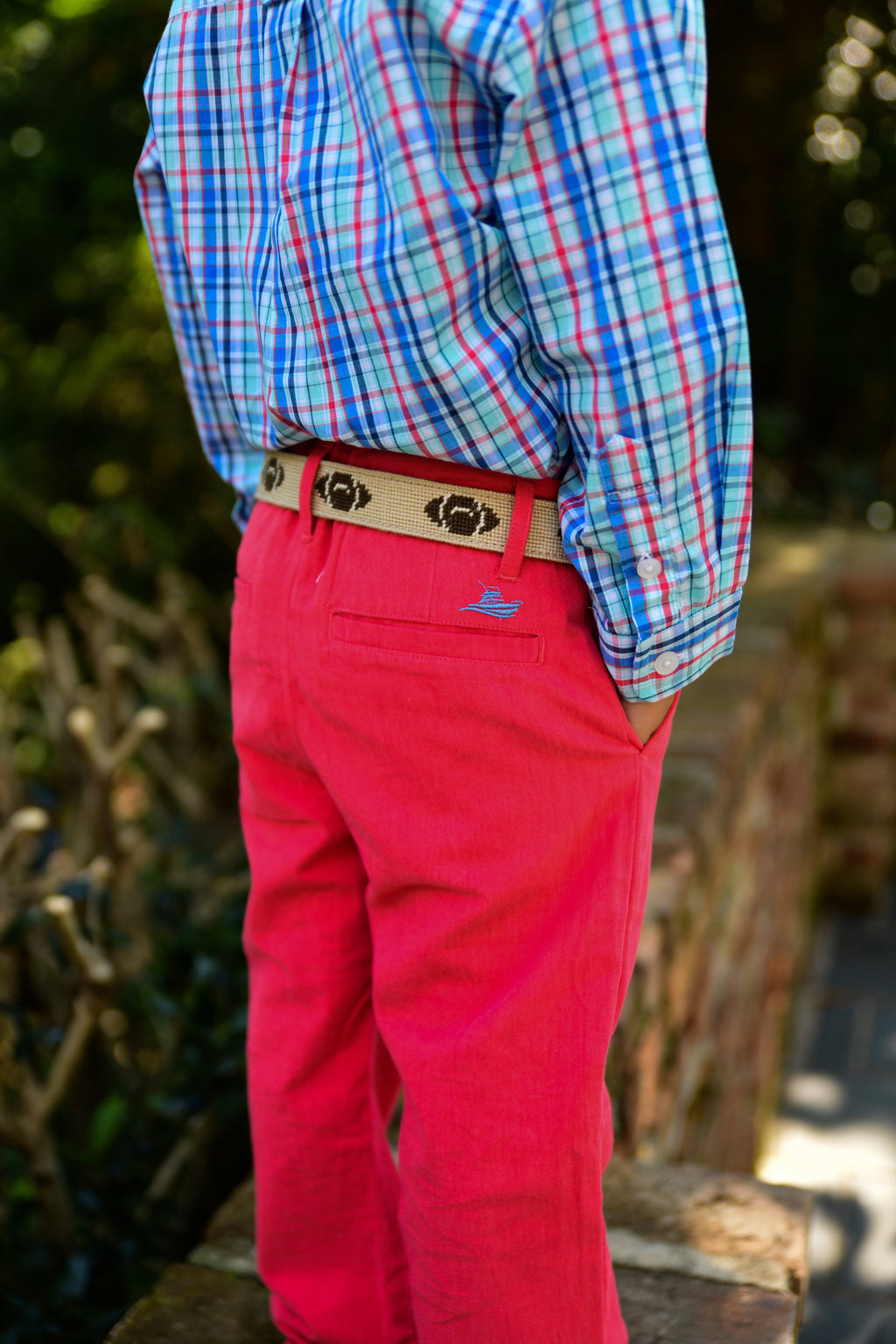 Southbound Long Sleeve Destin Dress Shirt Regatta/Rose main image 1