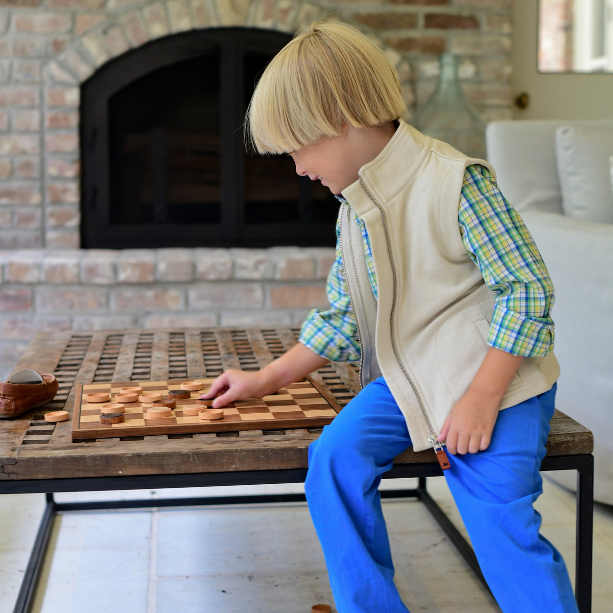 Perdido Knit Vest for Kids - Khaki
