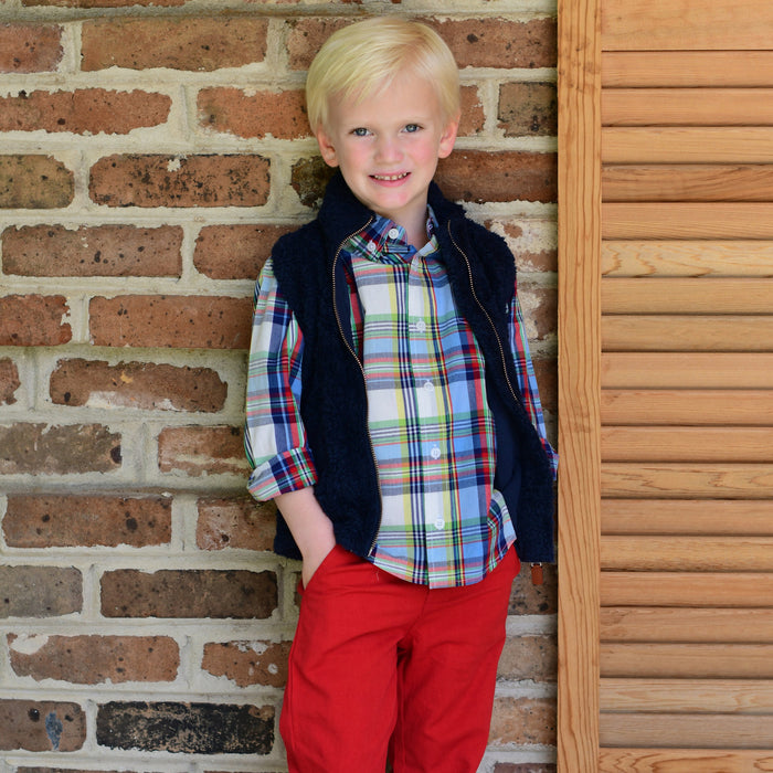 Perdido Knit Vest for Kids - Navy