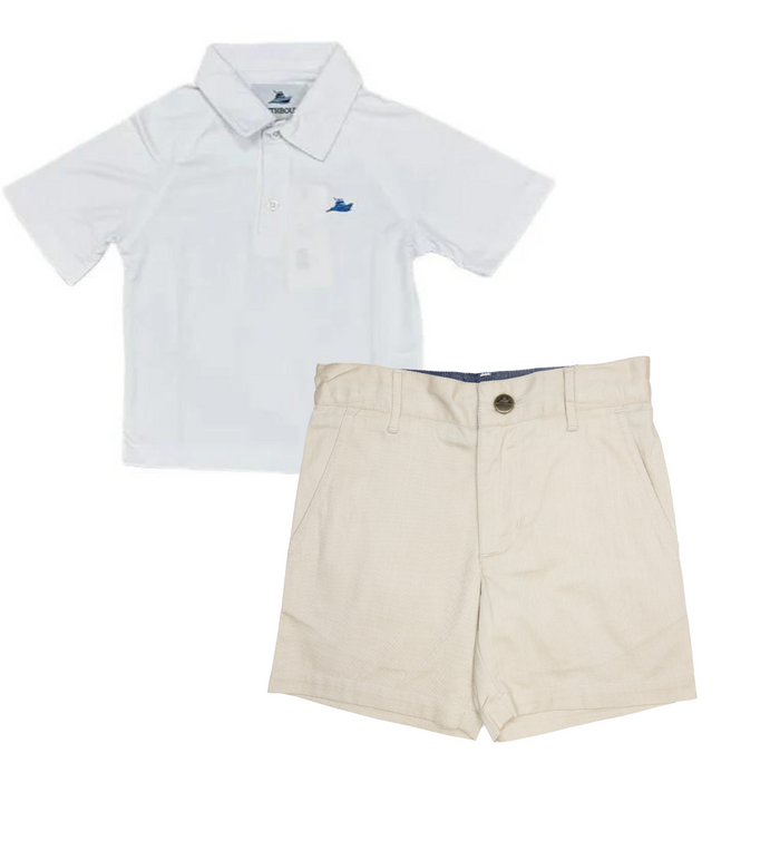 White Performance Polo