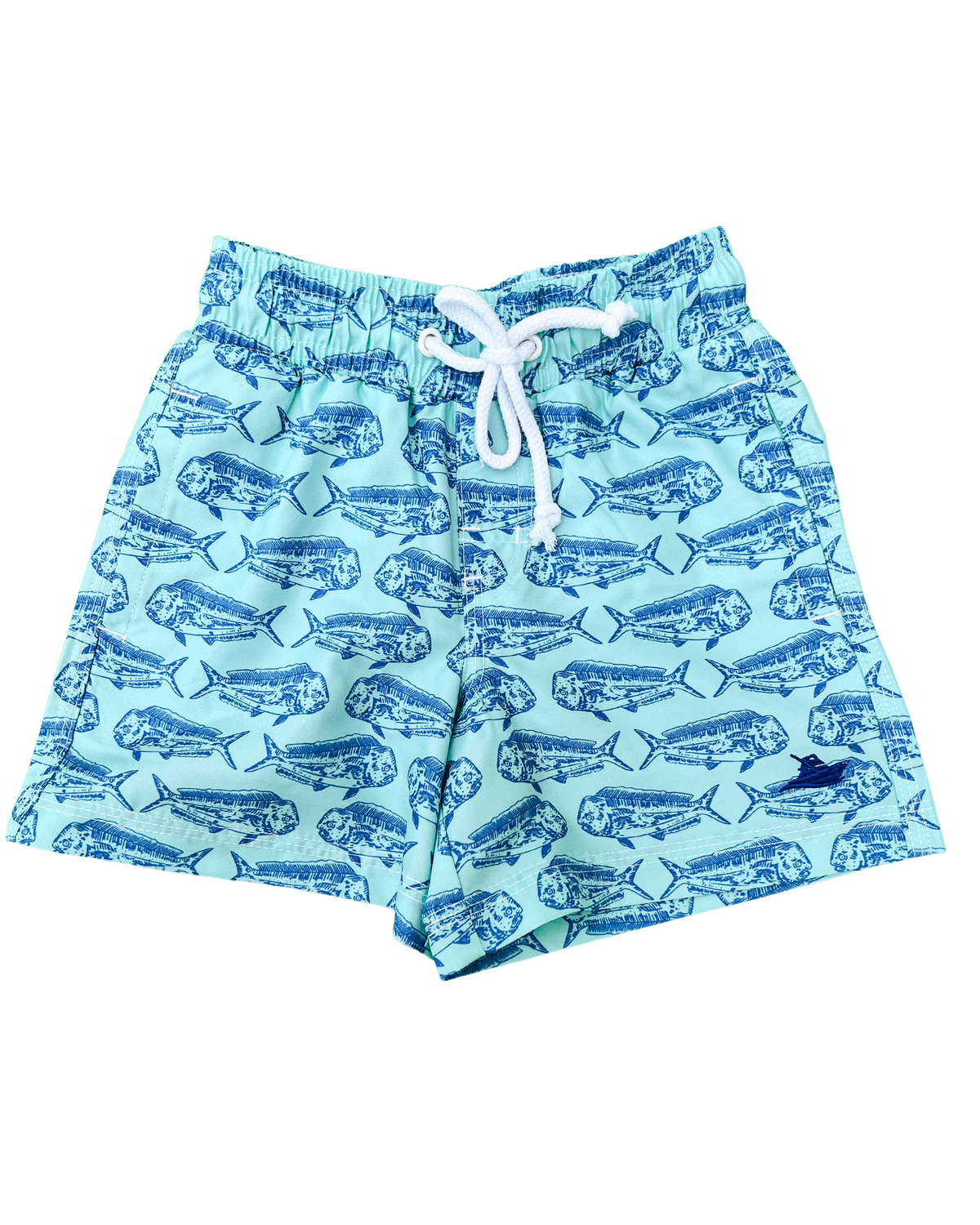 Blue Fish Swim Shorts