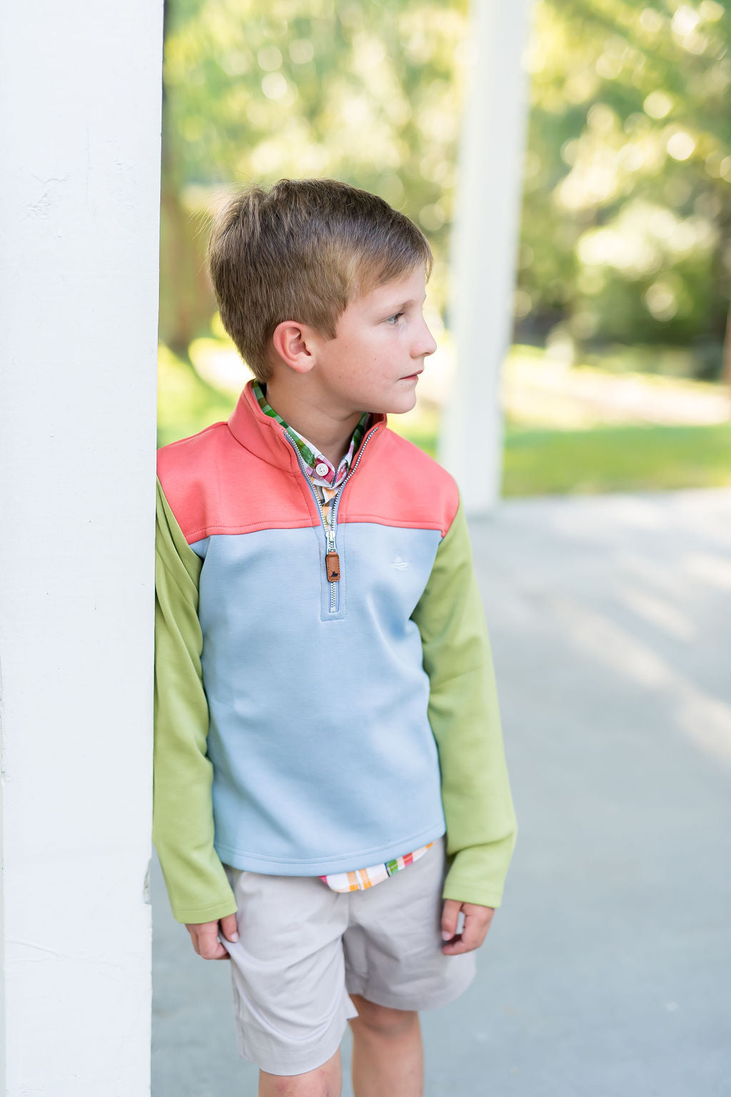Andes Quarter Zip Performance Color Block Pullover – Castles