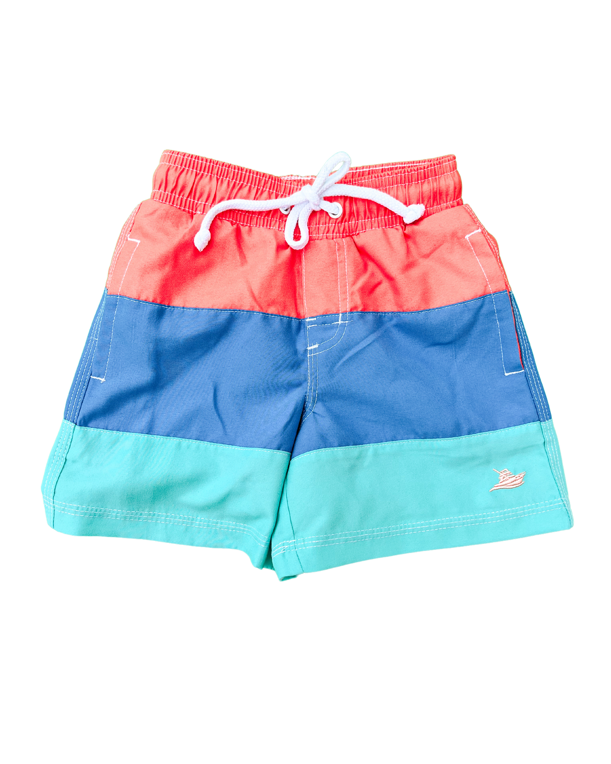 Caribbean Color Block Swim Shorts