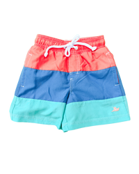 Caribbean Color Block Swim Shorts