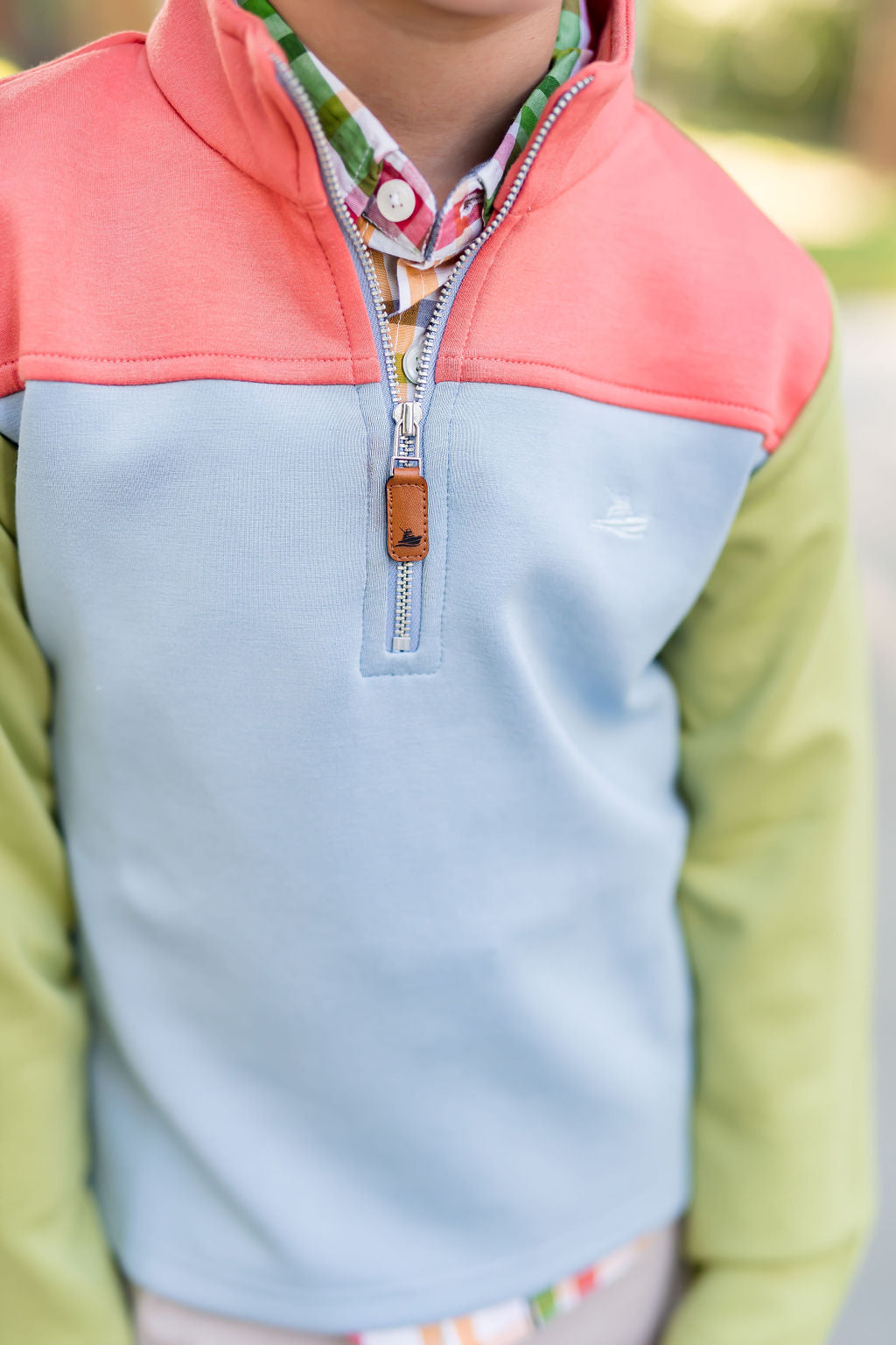 Andes Quarter Zip Multi Performance Color Block Pullover