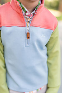 Andes Quarter Zip Multi Performance Color Block Pullover