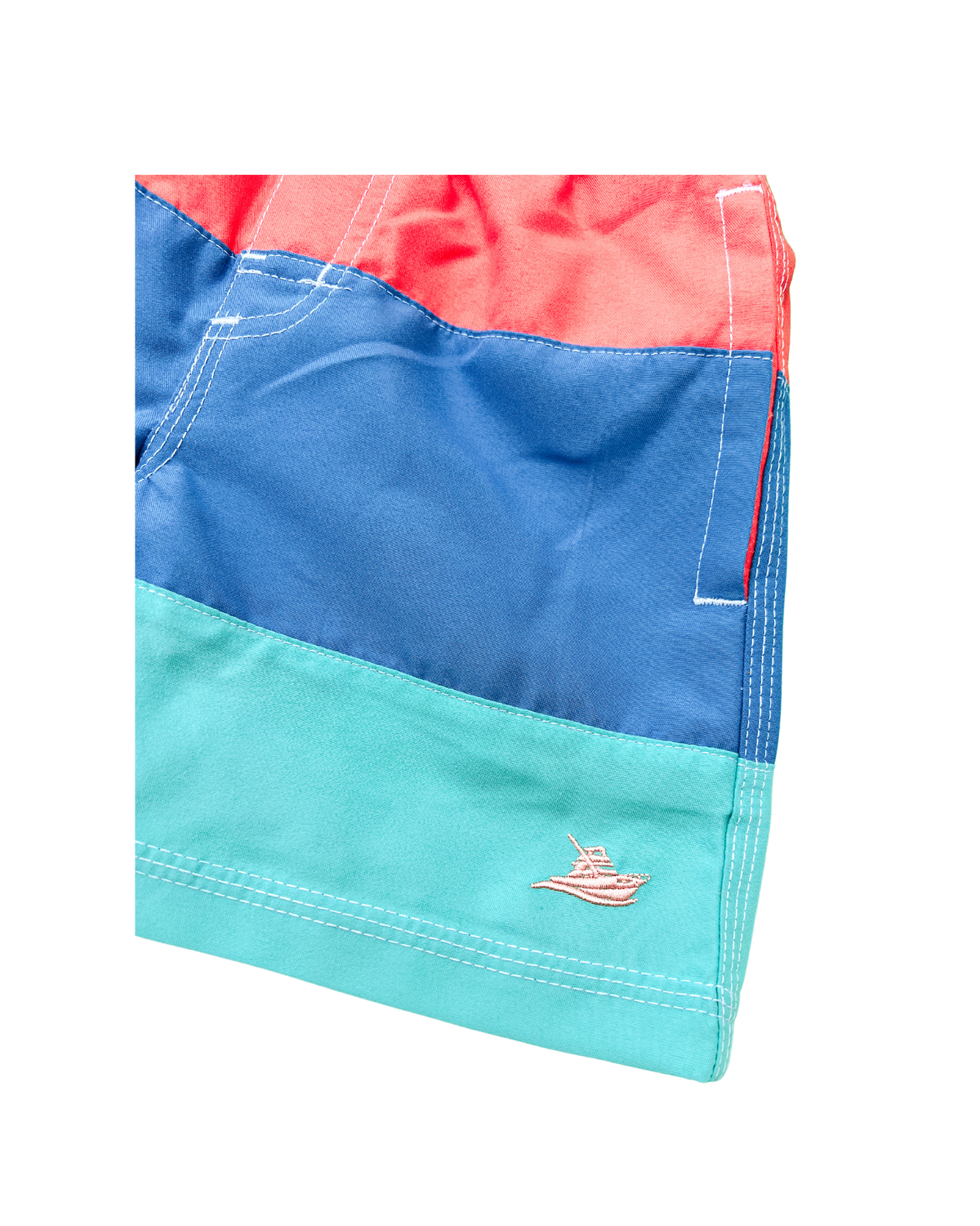 Caribbean Color Block Swim Shorts