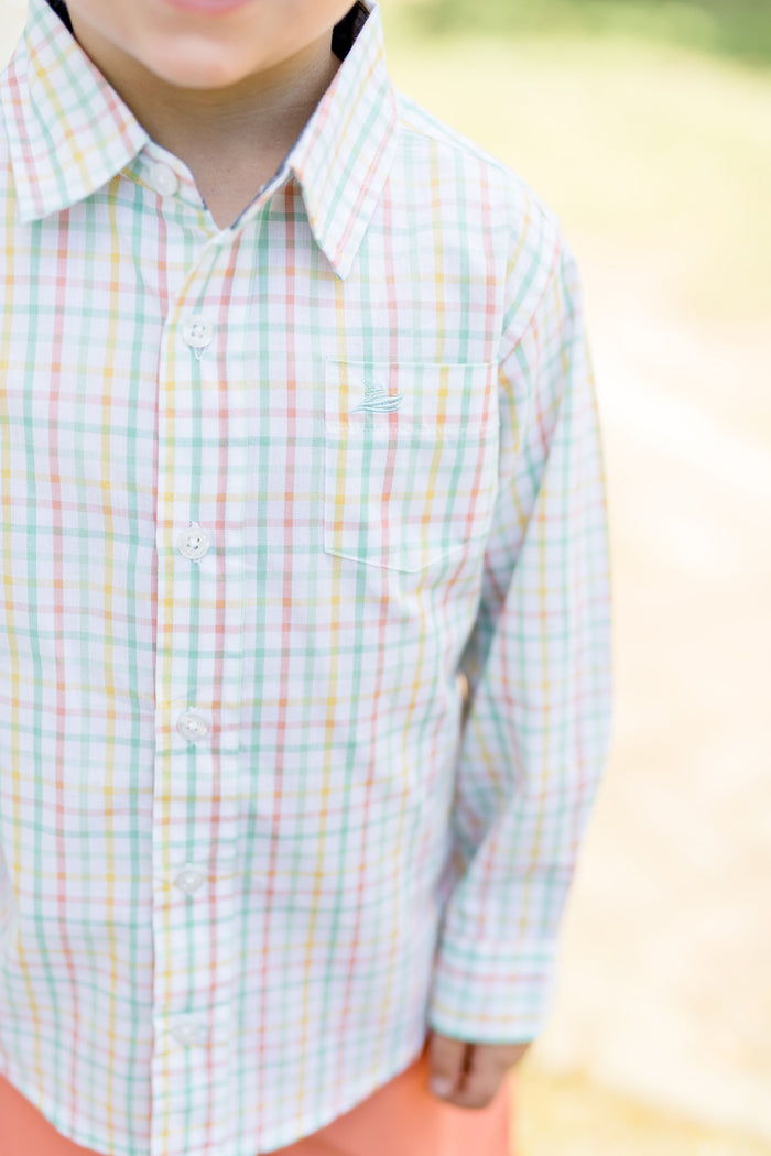 Opal Multi Plaid Destin Dress Shirt