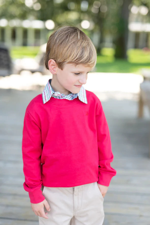Red Knit Saltwater Sweatshirt