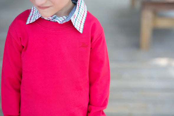 Red Knit Saltwater Sweatshirt