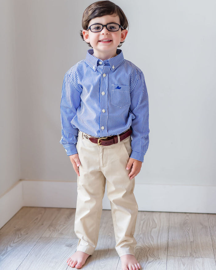 Royal Gingham Destin Dress Shirt