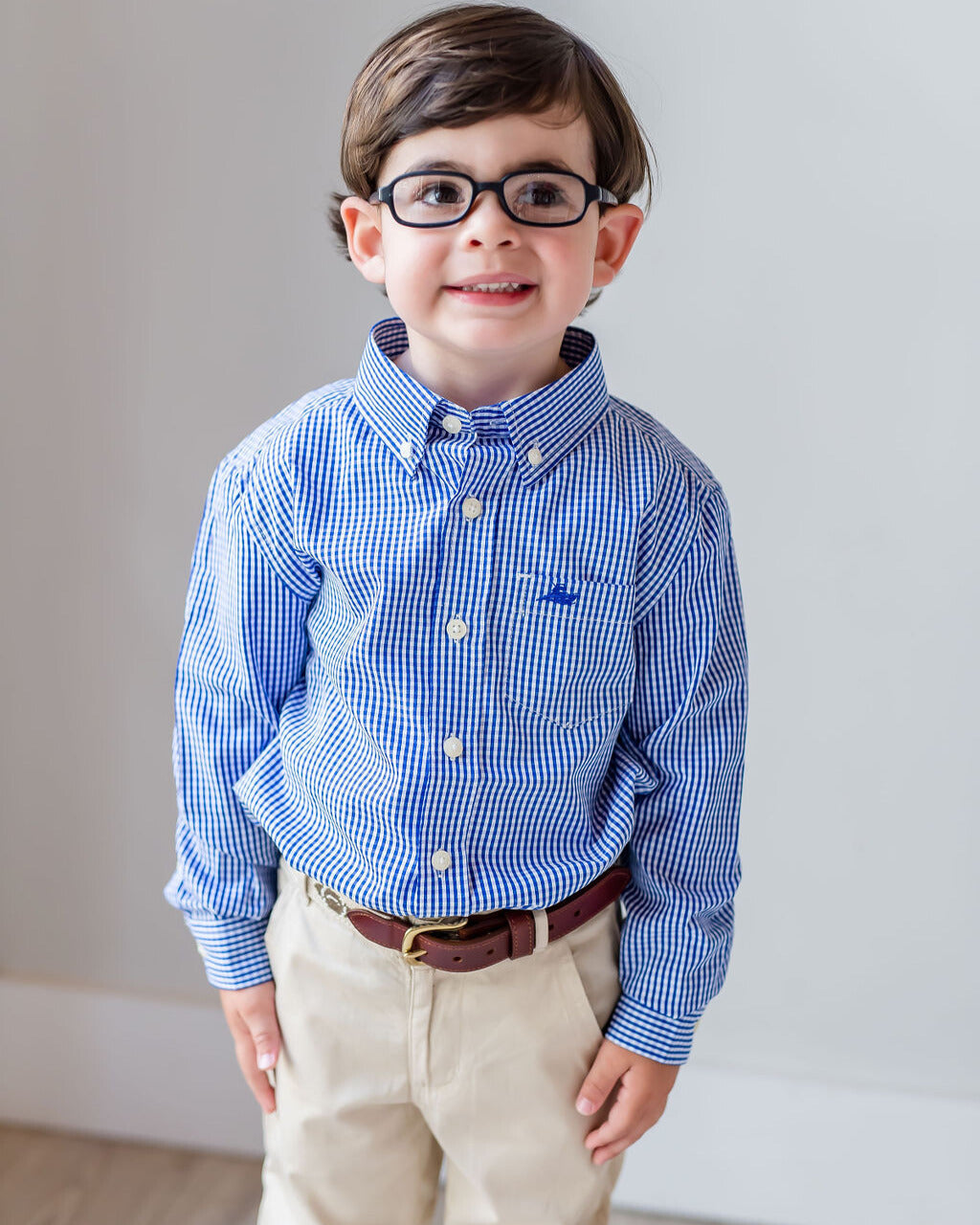Royal Gingham Destin Dress Shirt