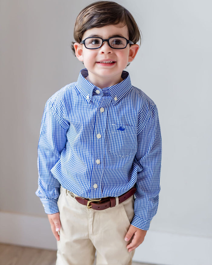 Royal Gingham Destin Dress Shirt