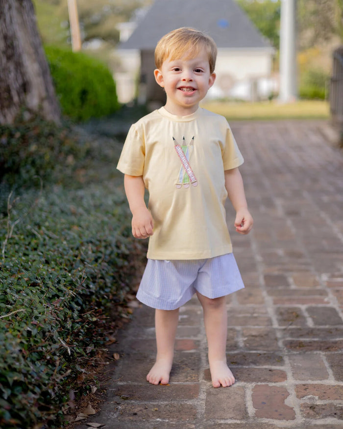 Back to School Applique Short Set