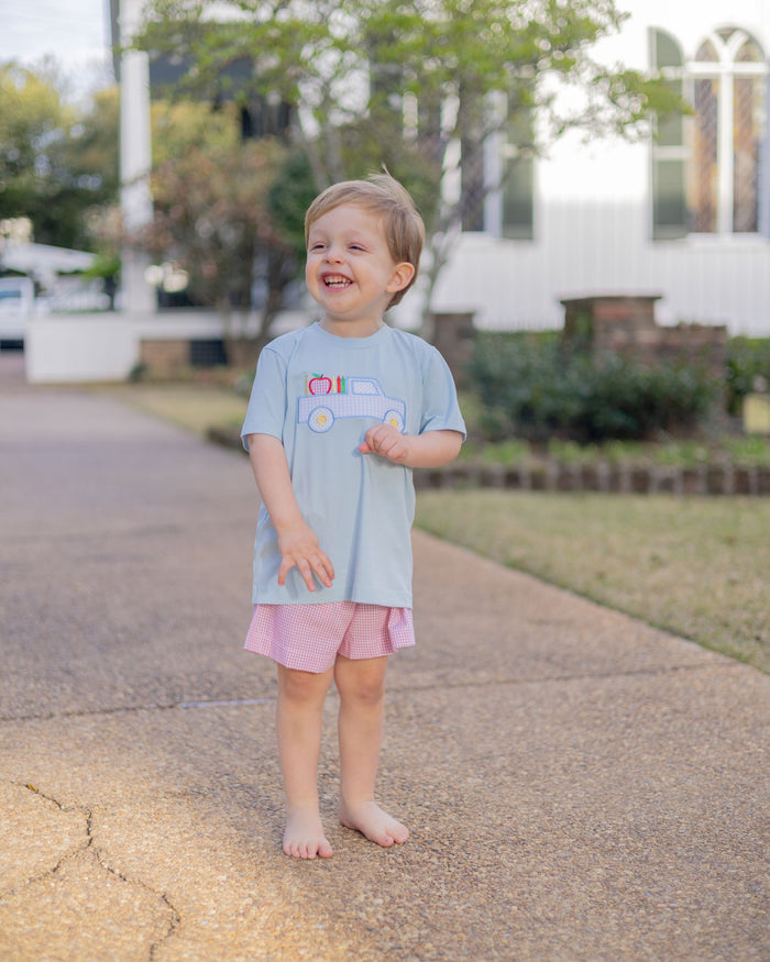 School Days Applique Short Set