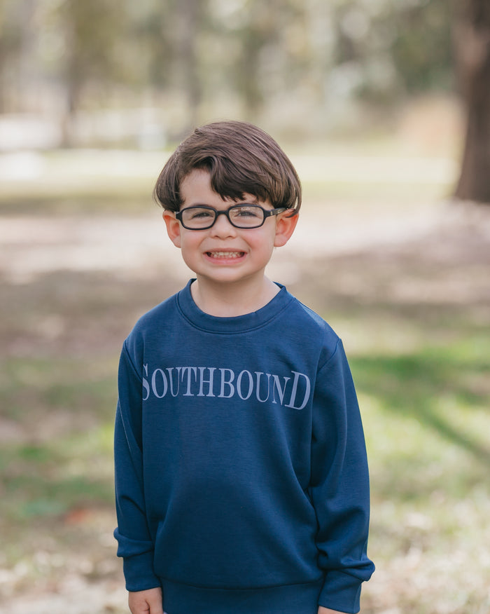 Navy South Bound Logo Sweatshirt