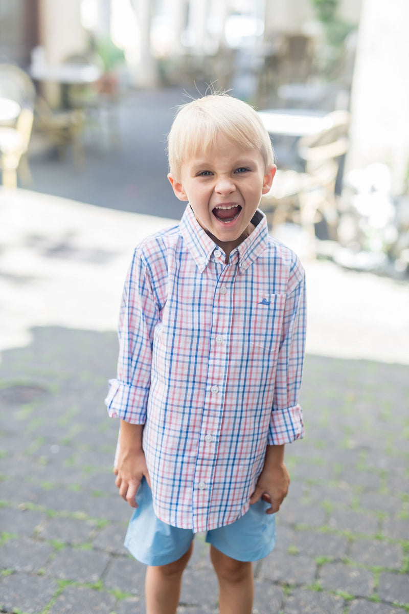 Regatta and Coral Destin Dress Shirt