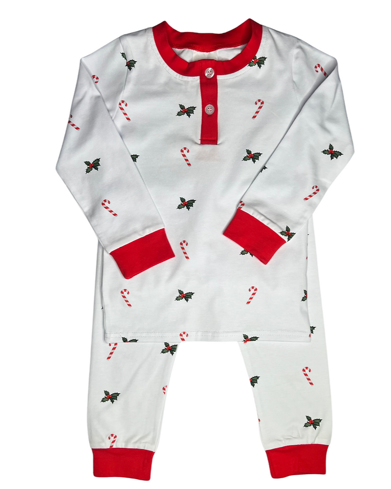Unisex Candy Cane Christmas Moring Set