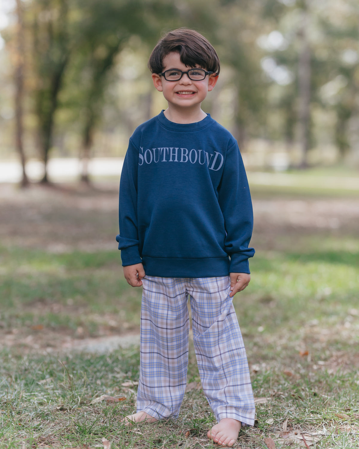 Navy South Bound Logo Sweatshirt