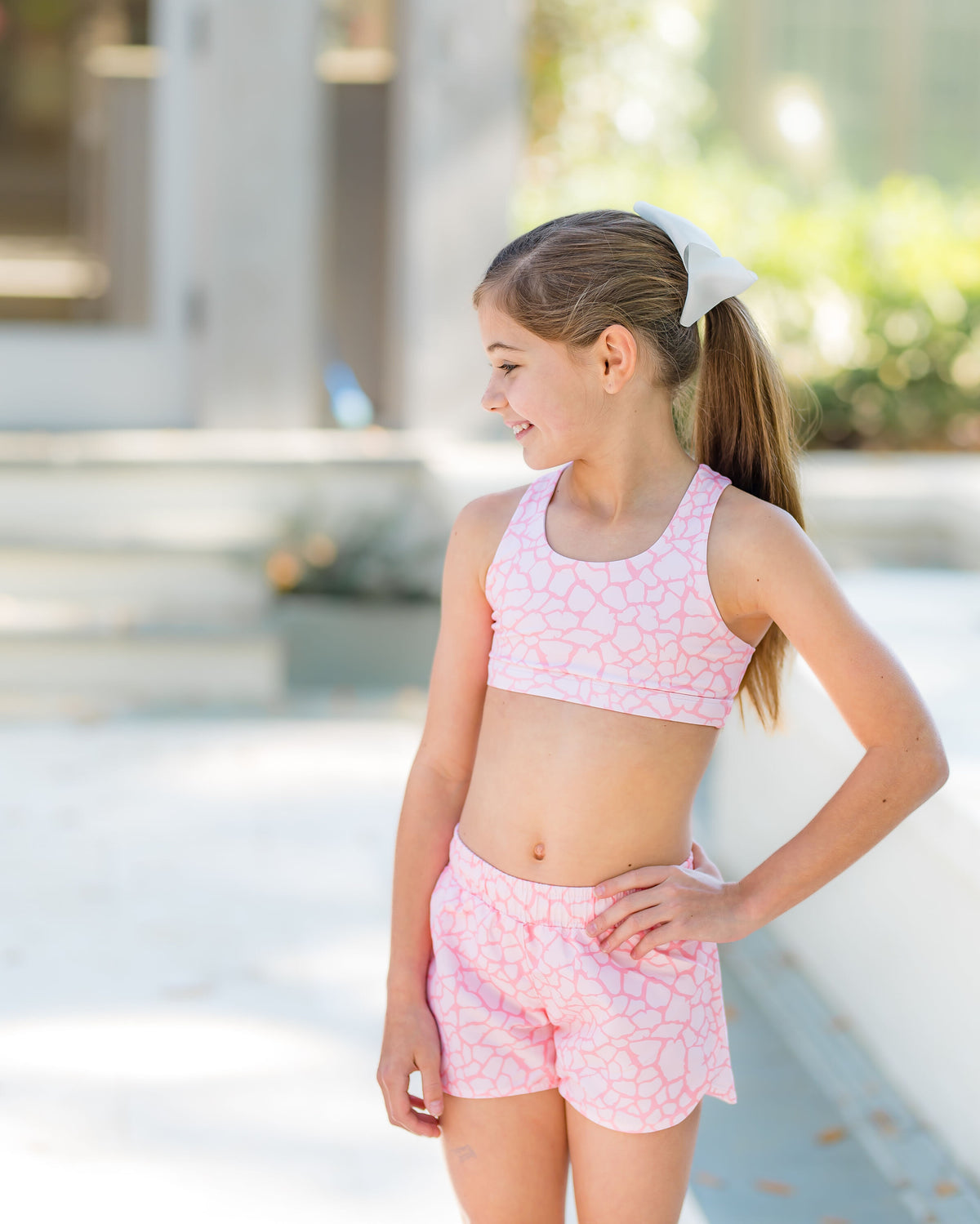 Peach Giraffe Shorts