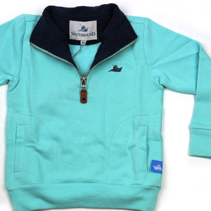 1/2 Zip Knit Pullover for Kids - Island Paradise