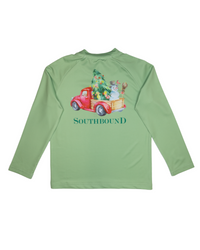 Christmas Truck Performance Long Sleeve Tee