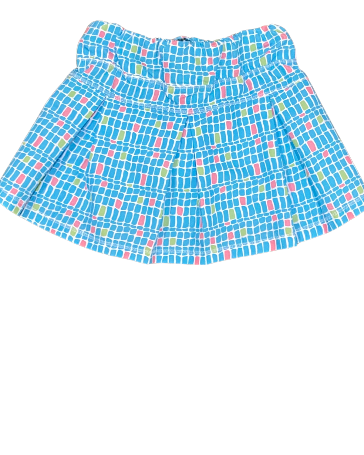 Country Club Taylor Turquoise Square Skirt