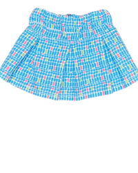 Country Club Taylor Turquoise Square Skirt