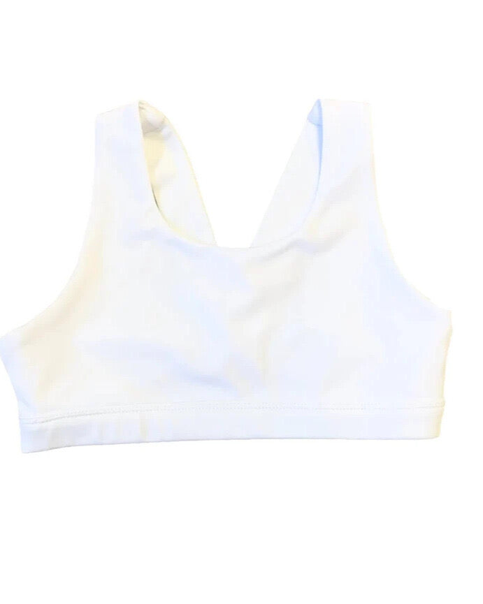 White Sports Bra