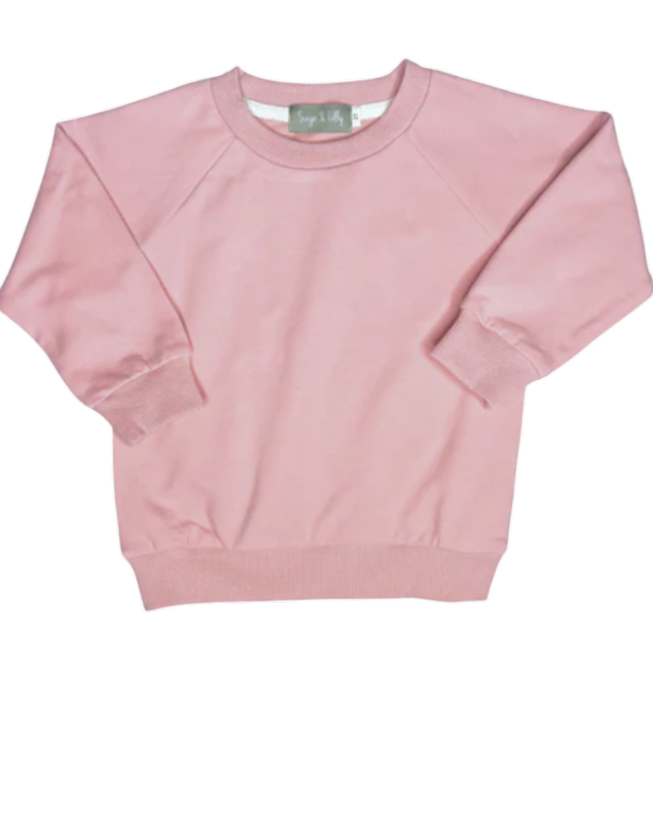 Girls Petal Pink Sweatshirt