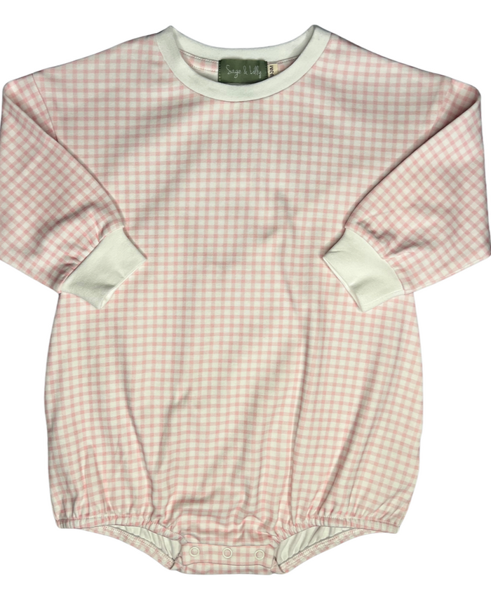 Short Bubble Pink Gingham