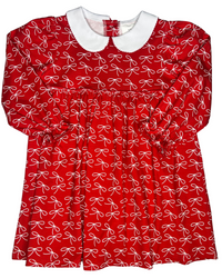 Girls Molly Bow Peter Pan Collar Dress