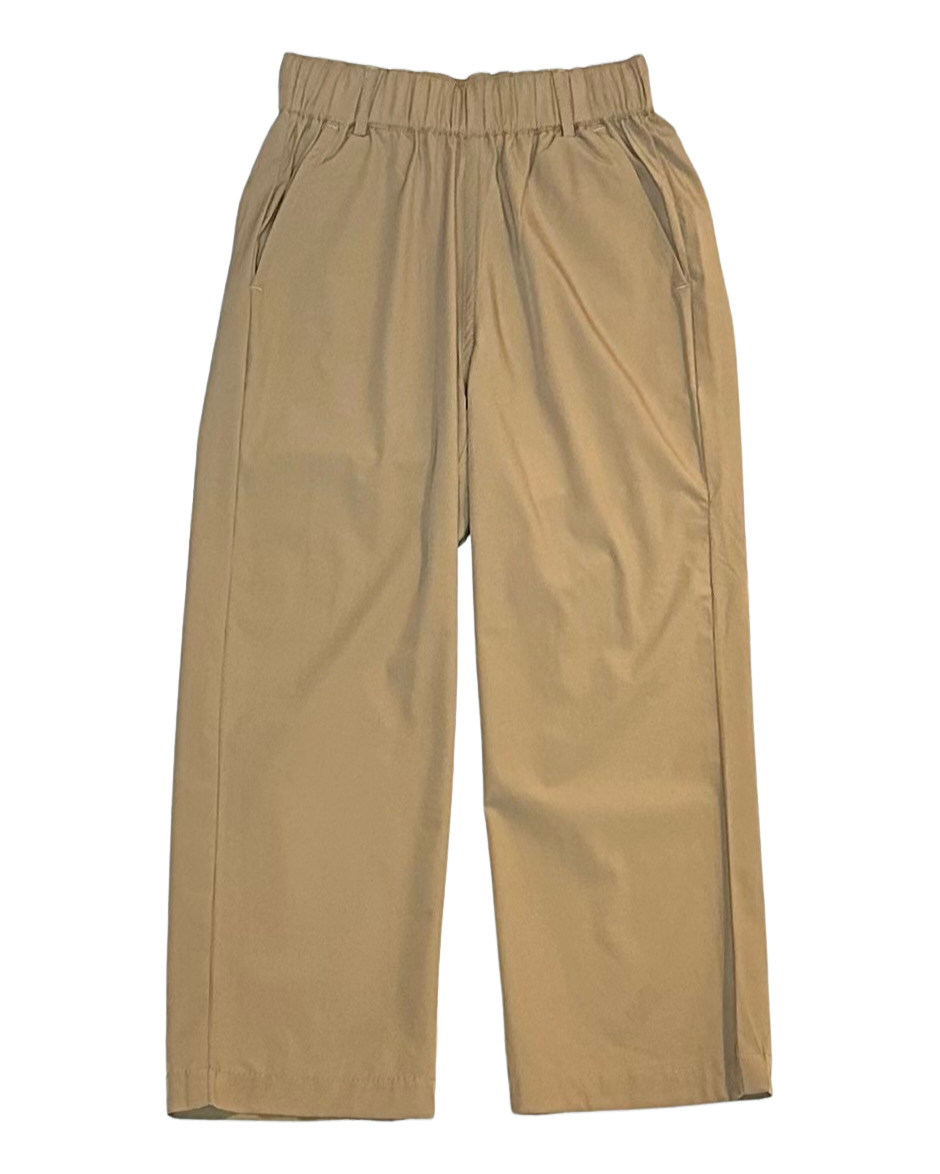 Khaki Elastic Waist Point Clear Performance Pants